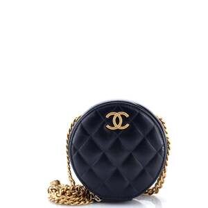 Chanel All Slides Round Chain Clutch